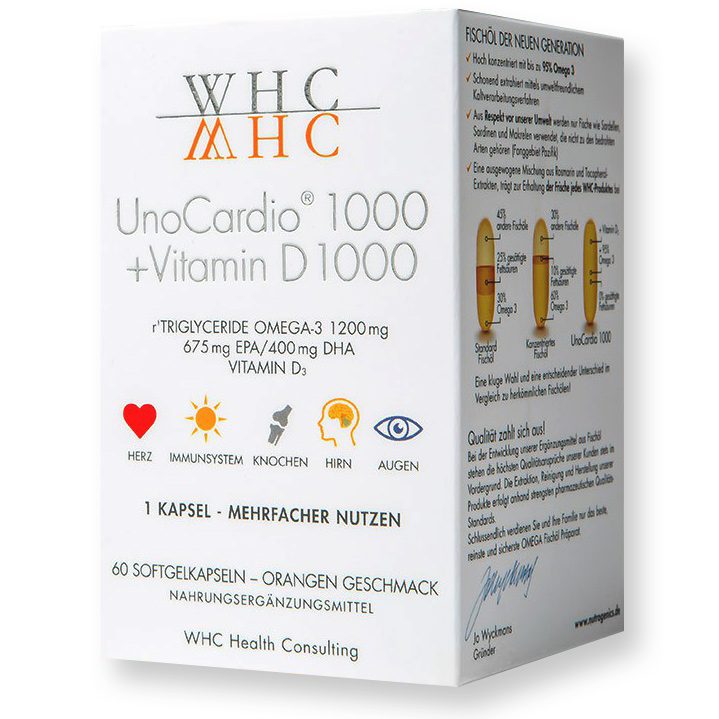Unocardio 1000 + Vitamin D - Etikett